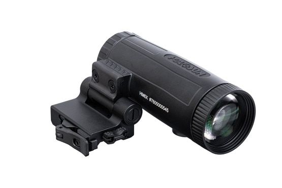 Holsun's LEM 6X flip-to-side magniifer for law enforcement can be flipped out of the way when not in use